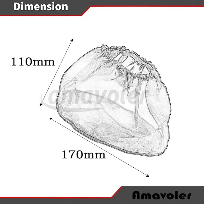 2 Pcs Motorcycle Waterproof Air Filter Rain Sock Dustproof Protective Cover Air Filter Cleaner Kits Fit for Harley Dyna Sportster Touring Softail.