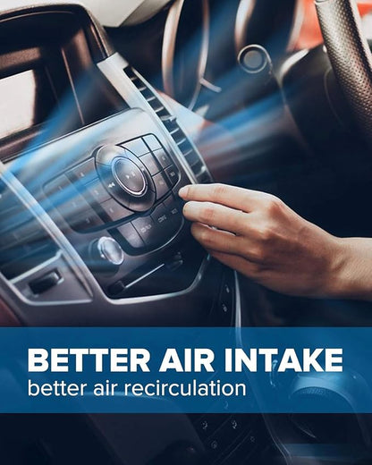 PHILTOP Cabin Air Filter w/Activated Carbon, Compatible with CF9118A Ford Focus 2000, 2001, 2002, 2003, 2004, 2005, Transit Connect 2010-2013, Escort 2000-2002, Filter Up Dust Pollen Odor