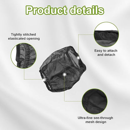 2 PCS Air Filter Cover for Car, Dustproof Cold Air Filter Protective Sock Cover Wrap, Automotive Air Cleaner for High Flow Air Intake Filters, Universal Vehicle Accessories (Small)