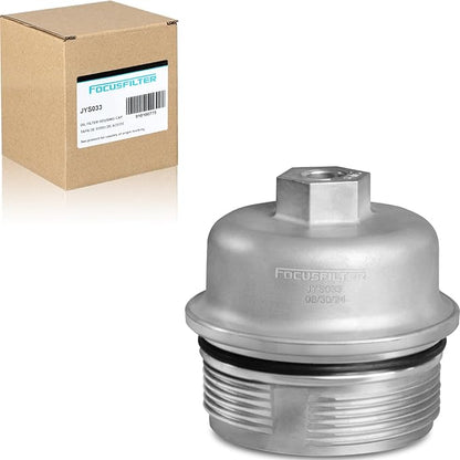 FOCUSFILTER 12583470 OEM Grade Oil Filter Housing Cover Cap, for Camaro, Buick Enclave, Cadillac CTS ATS STS SRX, GMC Canyon 3.6L V6 2004-2016, Replaces 917-046
