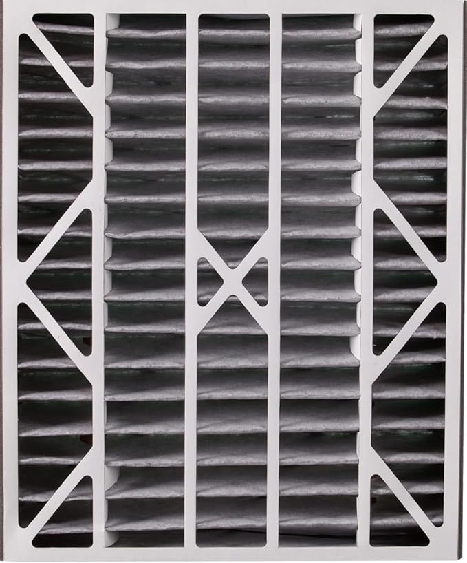 Nordic Pure 20x25x5 (Actual Size: 19 3/4 x 24 1/4 x 4 7/8) Air Bear AC Filter Replacement MERV 10 Pleated + Carbon 1 Pack