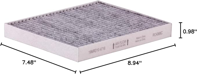 PG Cabin Air Filter PC4068C | Fits 2011-2019 Ford Explorer, 2009-2019 Taurus, Flex, 2019-2023 Chevrolet Aveo, 2013-2019 Ford Police Interceptor Utility, 2010-2016 Lincoln MKS