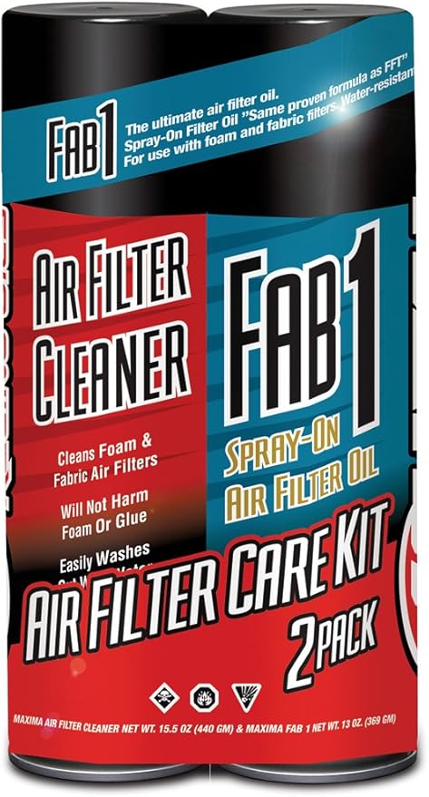 Maxima Racing Oils Air Filter Maintenance Aerosol Combo Kit, (Pack of 2)