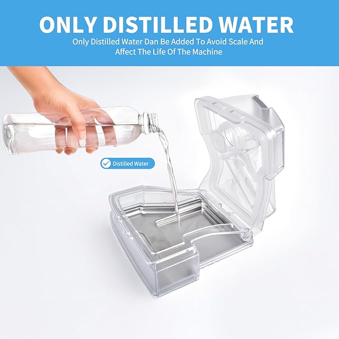 Replacement Water Chamber for ResMed AirSense 10, 380ml Water Tub with 10 Packs Filters,Easy to Install and Clean, Reliable CPAP S10 Supplies