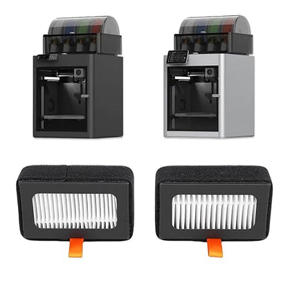 WALFRONT 2PCS Activated Carbon Filter 3D Printer Filter for Lab X1 P1 Series 3D Printer Air 13 Activated Carbon OEM Replacement Dual Filtration
