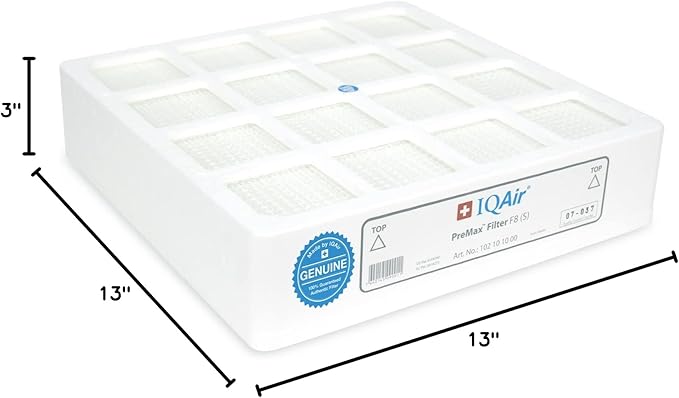 IQAir PreMax Prefilter - Genuine Replacement Air Filter For IQAir HealthPro Series - Controls Coarse and Fine Particles - Dust, Mold Spores, and Powder - Swiss Made Filters For Air Purifiers