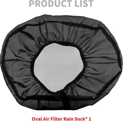 Waterproof Air Filter Rain Sock Motorcycle Dustproof Air Intake Protective Cover 114 Air Cleaner Filter Cover Fit for Harley Sportster XL Touring Road King Street Glide Dyna Softail