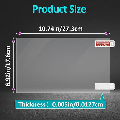 10 Sets Release Liner Film Kit Fit for Saturn 2/8K/3/4/4 Ultra/4 Ultra 16K Resin 3D Printer, 273x176mm, 0.127mm Thickness, High Transmittance for Flawless 3D Printing Results