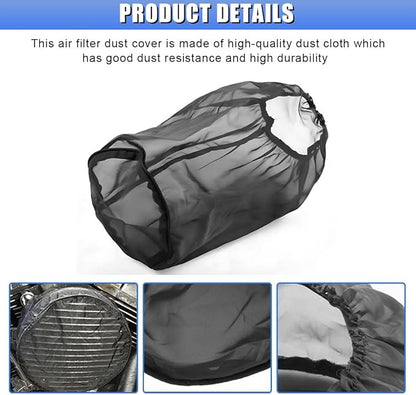 Air Intake Filter Sock Cover, Waterproof Dustproof Air Cleaner Protective Cover, High Flow Cone Car Intake Filter Rain Sock, Universal Car Accessories for SUV, Truck, ATV (Large)