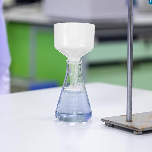 Veemoon 80Mm Ceramic Buchner Funnel Laboratory Filtration Filter Funnel with Stopper White Chemical Filter Paper for Student Experiments