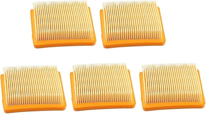 Air Filter Replacement 4180 141 0300 for KM91R/KM131/FS89/FS91/FS111/FS131/FS311 String Trimmer and Brush Cutter Models 5 Pack for Outdoor Power Equipment