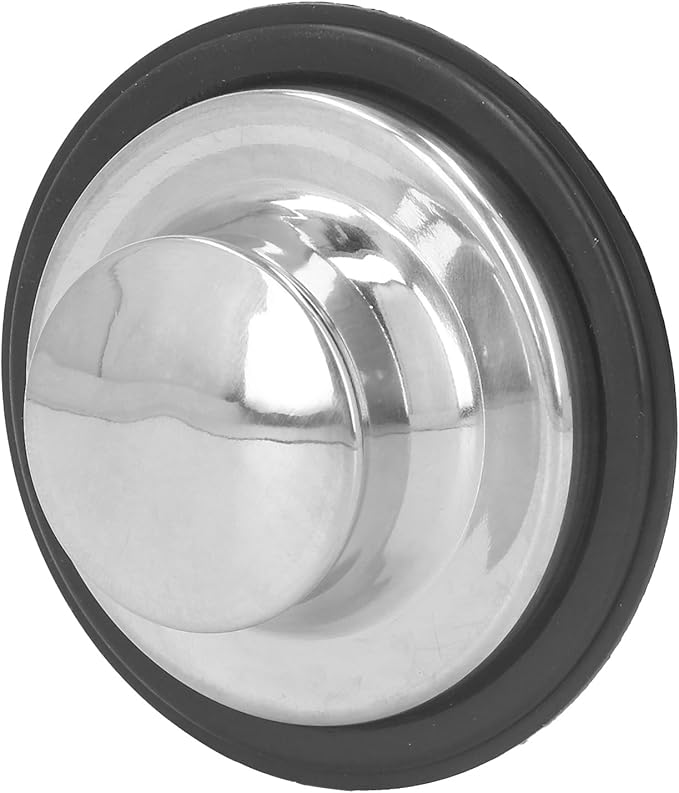 Kitchen Sink Stopper, Odorless Sink Plug Cover, Stainless Steel Garbage Disposal Stopper, Stopper for Sink Drain Filter, Fine Production Process, 86mm Outer Diameter