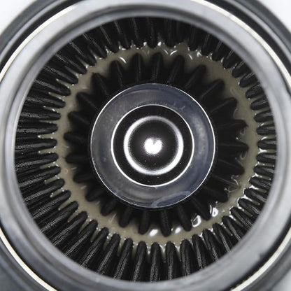 Universal 3/3.5/4" (75/89/100mm) High-Flow Air Filter, Reusable Cone Cold Air Intake, High Performance, Clamp-On Car High Flow Air Kit, Flange Diameter: 3/3.5/4 Inch, Height: 10 Inch, BLACK
