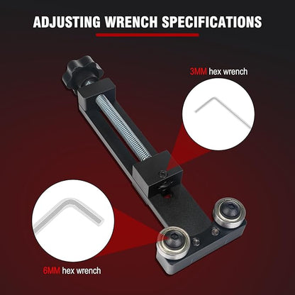 3mirrors Oil Filter Cutter Oil Filter Cutting tool with 3 Cutting Blade Fits Filter Cutting Range 1.95in-5.89in