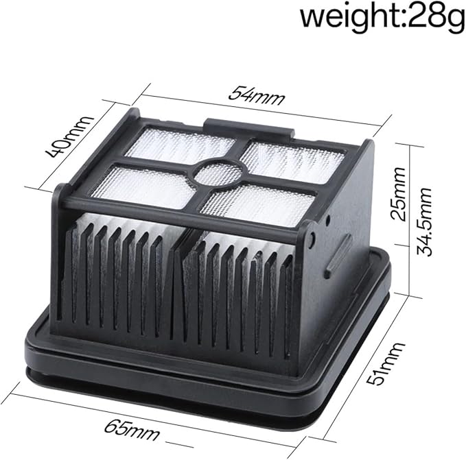 wet dry vacuum cleaner, Compatible For Dreame H12 Pro M12 Pro M13 H13 Pro T12 H20 H30 H12S H12 Floor Scrubber Accessories Filters Screen HEPA,for home and floor(4PCS)