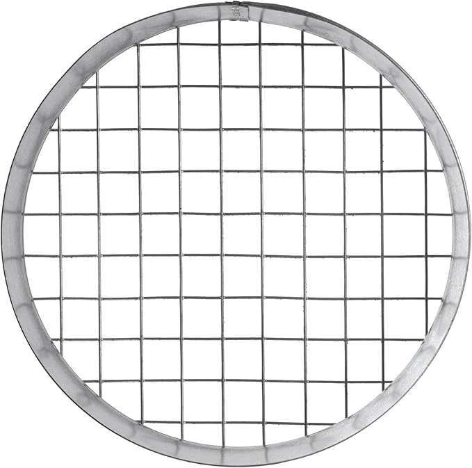 Repa Market Ø6 Inch Duct Cover – Galvanized Steel Round Duct Cap with Mesh Screen – HVAC Exhaust or Intake Vent – Exterior Pipe Air Outlet – Spiral Ventilation Ducting Metal End Plug