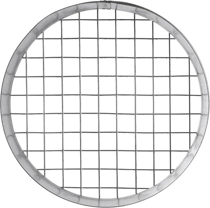 Repa Market Ø6 Inch Duct Cover – Galvanized Steel Round Duct Cap with Mesh Screen – HVAC Exhaust or Intake Vent – Exterior Pipe Air Outlet – Spiral Ventilation Ducting Metal End Plug