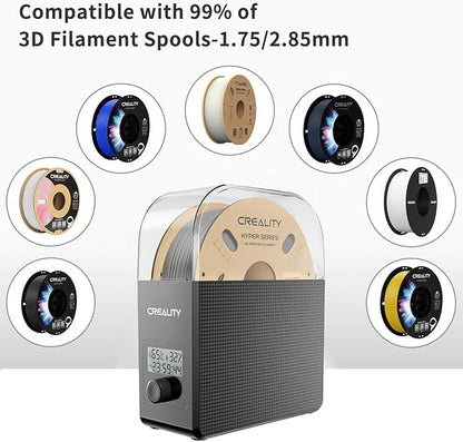 2025 New Creality Official Filament Dryer Box 2.0 with Fans-Christmas Gifts, Upgraded 1KG 3D Printer Material Dehydrator Keep Materials Dry During Printing Storage Drier for PLA PETG ABS TPU Nylon