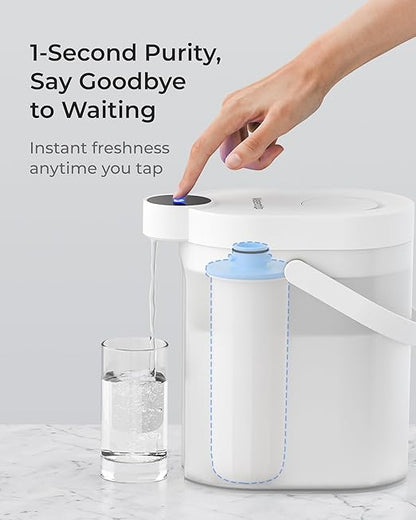 Waterdrop WD-EWFLL Alkaline Replacement Filters for Waterdrop Rechargeable Electric Dispenser WD-ED11L, Healthy Mineralized Alkaline Water, Does not Lower TDS, 3 Packs