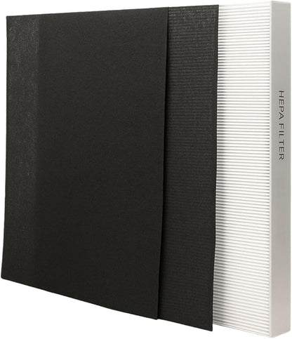 Nispira (2) True HEPA (4) Activated Carbon Replacement Filter Compatible with Coway Airmega 200M Air Purifier AP-1518R, Mighty Air AP-1512HH, 2 Sets