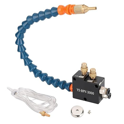 Coolant Mister for Milling Machine,Mist Coolant System with Magnet Base, CNC Lubrication Spray Pump Mini Mill for Metal Nozzle Lathe Hose Keep Cutting Tools Cool