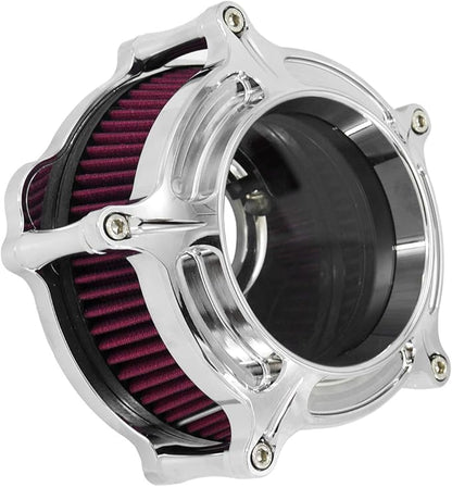 HDBUBALUS Motorcycle Air Filter Cleaner Intake Filter System Kit (A-For Sportster XL models 04-22)