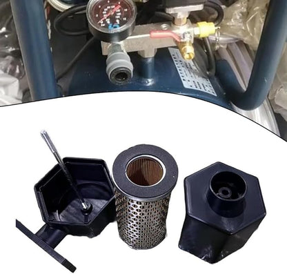 Air Compressor Filter for 2090 Hexagonal Twin Cylinder Air Compressors Offering Enhanced Filtration and Noise Control Features