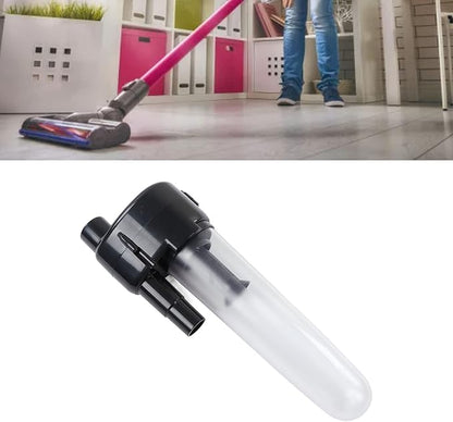 Vacuum Cleaner Filter with 2pcs Connector, ABS Dust Collector for Motor Protection, Compact Lightweight Design - Stable Operation, Efficient Dust Filtering, Easy Installation for