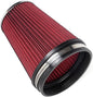 6" Inlet Cold Air Intake Filter Cone Replacement Performance Washable Clamp-On Dry Air Filters Red (8" Tall)