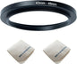 43mm Lens to 49mm Camera Lens Adapter 43mm to 49mm Step Up Ring Adapter Ring for All Brands of UV ND CPL, with Premium Lens Wiping Cloth 2 Pack (43mm-49mm)