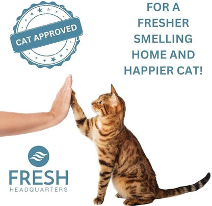 6-Pack Activated Carbon Cat Litter Box Filter Replacement - Premium 3.15" x 6.69" Activated Charcoal Filter - Compatible with AmazonBasics Hooded Covered Cat Litter Box, Made in USA