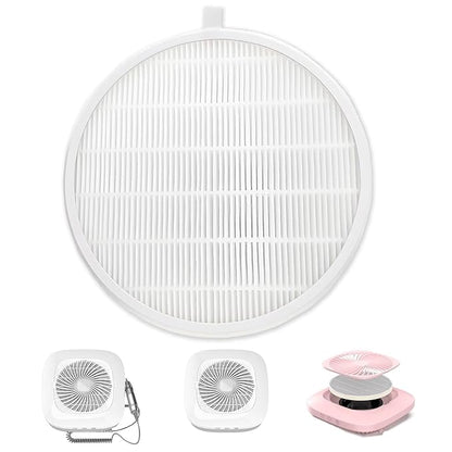 Nail Dust Collector Filter, Replacement Filters Compatible with MelodySusie Nail Dust Collectors Models SPro/XC320J Reusable Dust Filter for Nail Dust Vacuum Machine, Nail Salon, Home Use - 1 pack
