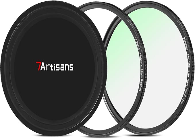 7artisans Nano Magnetic Filter UV Filter ND Light Reduction Filter/CPL Polarization Filter/GND Gradient Filter/Black Mist 1/4 Portrait Photography Filter Suitable for Lens(67mm Black Mist 1/4)
