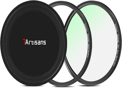 7artisans Nano Magnetic Filter UV Filter ND Light Reduction Filter/CPL Polarization Filter/GND Gradient Filter/Black Mist 1/4 Portrait Photography Filter Suitable for Lens(67mm Black Mist 1/4)