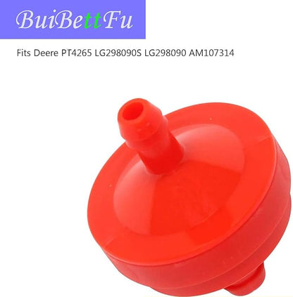 298090 394358 Lawn Mower 1/4" Inline Gas Fuel Filter for B & S BS 394358S 5098K AM38708 7-6572 1/4" Inline Gas 75 Micron Assembly (2/Pack)