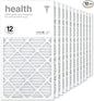 AIRx Filters 16x30x1 Air Filter MERV 13 Pleated HVAC AC Furnace Air Filter, Health 12-Pack, Made in the USA