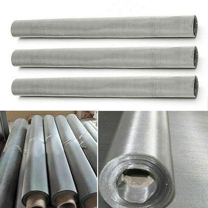 LTKJ 304 Stainless Steel Woven Wire 200 Mesh 75 Micron Fine Screen Mesh Steel Woven Mesh for Filter Mesh, Filtration Cloth, 11.8 x 23.6 Inch