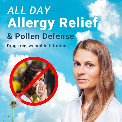 O2 Nose Filters with 3M Filtration - Nasal Screens for Allergies, Dust & Smoke - Drug-Free & Latex-Free Nose Filters - Invisible Allergy Protection (X-Small x 10)