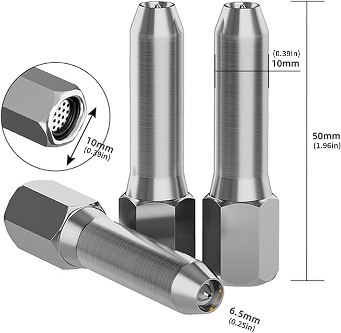 Pack of 2 Grease Nozzles with Leakproof Design & Built in Filter Suitable for Excavators Heavy Machinery Maintenance Fast Release Grease Nozzle