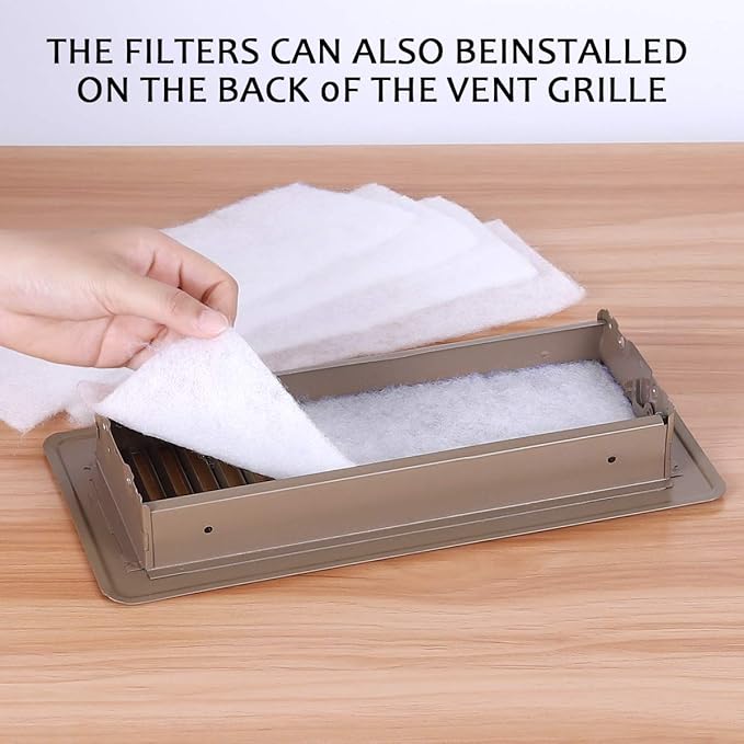 Complete Air Vent Filters Kit- 98‘’ x 18'' Electrostatic Media With 157" of Installation Tape 36+ Filters per Roll for HVAC, AC & Heating Intake Registers & Grilles