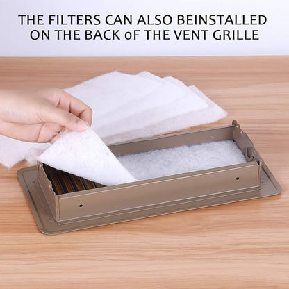 Complete Air Vent Filters Kit- 98‘’ x 18'' Electrostatic Media With 157" of Installation Tape 36+ Filters per Roll for HVAC, AC & Heating Intake Registers & Grilles