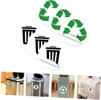 Waste Sorting Labels for Garbage Bin PVC Sticker Decals for Kitchen Recycling Trash Can