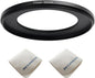 77mm Lens to 52mm Camera Lens Adapter 77mm to 52mm Step Down Ring Adapter Ring for All Brands of UV ND CPL, with Premium Lens Wiping Cloth 2 Pack (77mm-52mm)