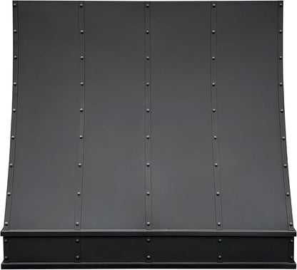 CT Copper Tailor Sloped Copper Vent Hood Wall Mount,54'' W,48''H,21''D,1260 CFM Exhaust Fan,Stainless Steel Vent,LED Light,Dishwasher-Safe Baffle Filters,VH8TR1