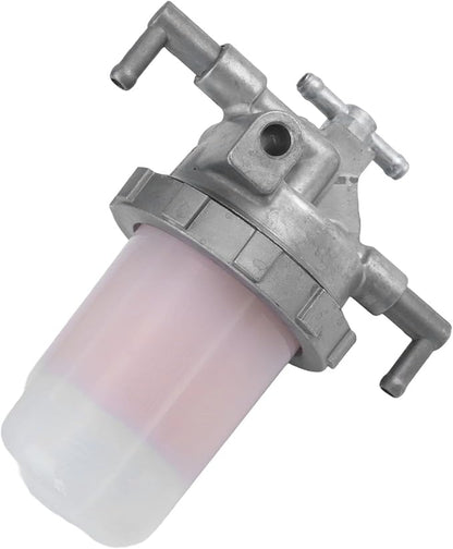 Fuel Filter For Yanmar PC30/35 40/45 50/55 with 129100-55621 OEM Number, Four Pipe System, Oil-Water Separation Paper Material, Silver