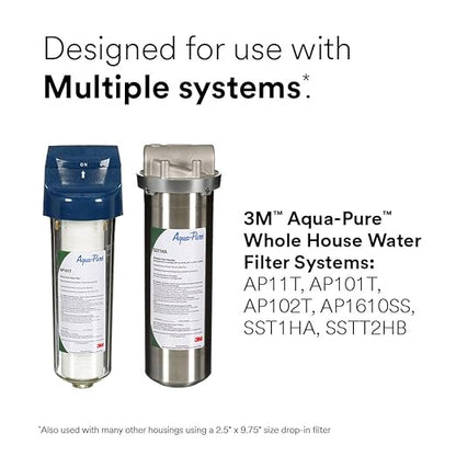 Aqua-Pure AP117 3M Whole House Standard Sump Replacement Water Filter Drop-in Cartridge, 5541731 (2-pack)