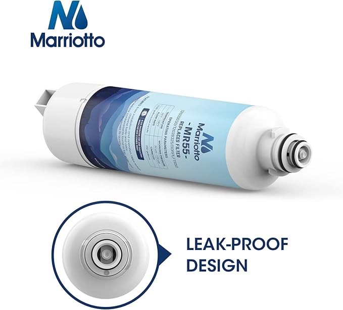 MARRIOTTO Replacement for Bosch Ultra Clarity Pro Water Filter, Compatible with BORPLFTR50, 12033030, 11032531, 11025825,12028325, BORPLFTR55, WFC100MF, WFS200MF (2 Pack)