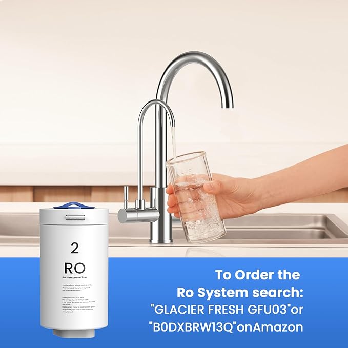 GLACIER FRESH RO Filter Replacement for GFU03 Reverse Osmosis System