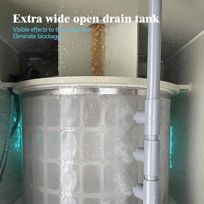 Rotary Drum Filter,Canister Filter,RDF Fully Automatic Water Self-Cleaning Filtration for Koi Pond,Fish Pond,Aquarium,Seedling Cultivation Base,Aquaculture,Hydroponics (8000GPH Standard Edition)