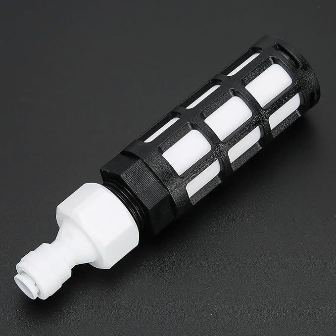 Portable Water Inlet Filter for Misting System – Self-Priming Water Filter Replacement 4.9In, Tasteless PP Plastic Water Inlet Filter for Humidification Sprayer, Lawn Garden Fogger (Pack of 1)